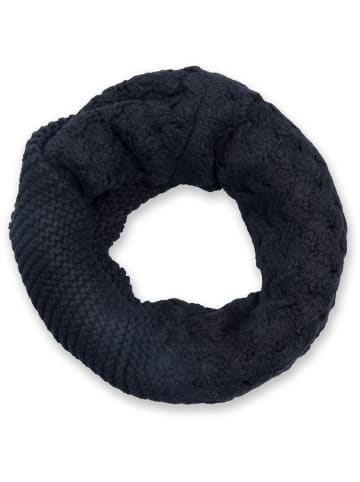 styleBREAKER Strick Loop Schal in Schwarz