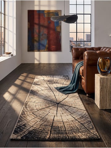 KADIMA DESIGN OGLIO Kurzflorteppich Natur 80x150 Abstrakt Polypropylen Wohnzimmer in Natur