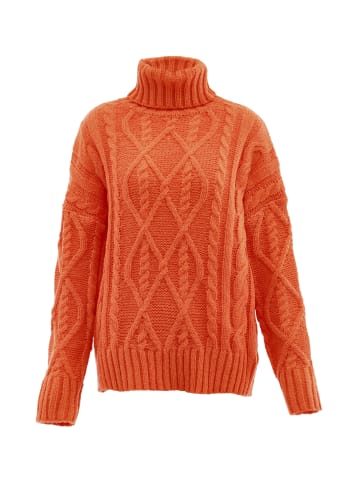 myMo Damen Rollkragenpullover in ORANGE