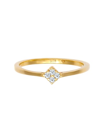 Elli DIAMONDS  Ring 925 Sterling Silber Diamant, Verlobungsring in Gold