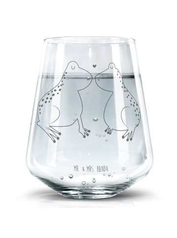 Mr. & Mrs. Panda Trinkglas Frosch Liebe ohne Spruch in Transparent