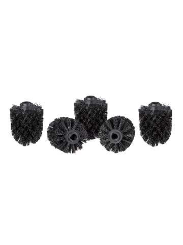 relaxdays 20 x WC Bürstenkopf in Schwarz