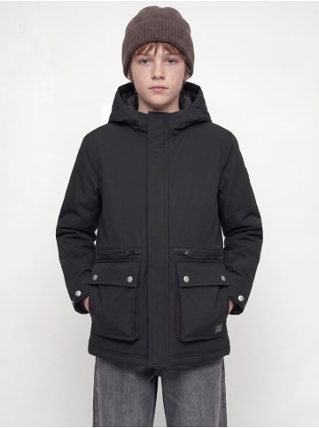 JACK & JONES Junior Parka Winterjacke Jjewolf in black