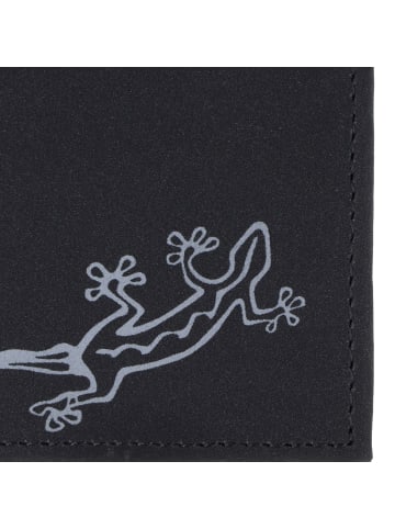 oxmox New Cryptan Geldbörse RFID Schutz 12 cm schwarz-lizard grey
