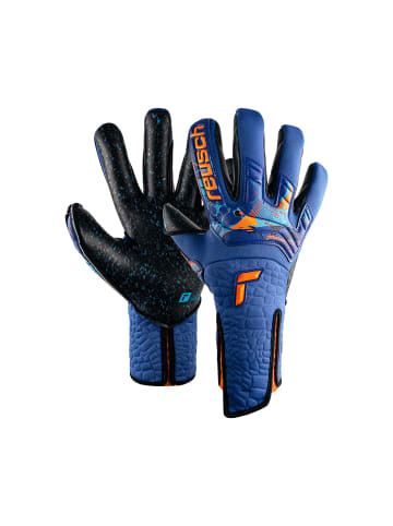 Reusch Torwarthandschuhe Attrakt Fusion Strapless AdaptiveFlex in 4024 tru blu/schoc orang/black