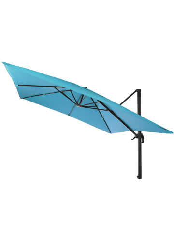 MCW Ampelschirm A96, Türkis ohne Ständer, drehbar