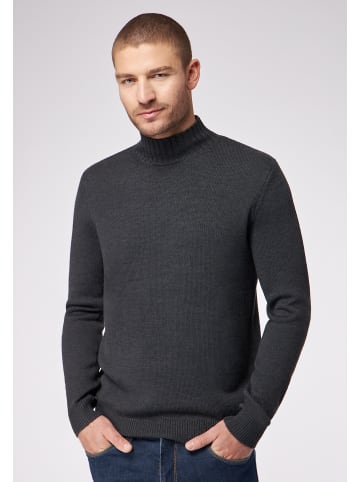 Roy Robson Strickstehkragenpullover Mit Stehkragen in dunkelgrau