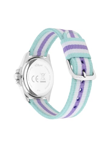 s.Oliver Armbanduhr Color Stripes in mehrfarbig