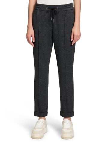 BETTY & CO Schlupfhose mit Struktur in Schwarz/Weiß