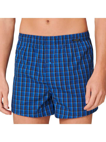 Schiesser Web-Boxershorts 2er Pack in Blau