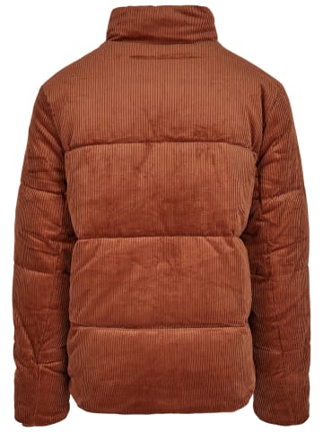 Urban Classics Urban Classics Herren Boxy Corduroy Puffer Jacket in toffee