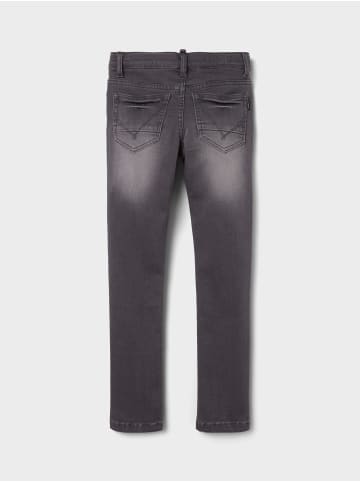 name it Jeans slim fit in dark grey denim