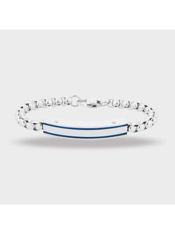 Adeliás Herren Armband aus Edelstahl 20,5 cm in schwarz