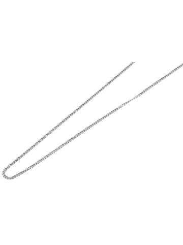 Adeliás Damen Halskette – Panzerkette aus Edelstahl 60 cm in silber