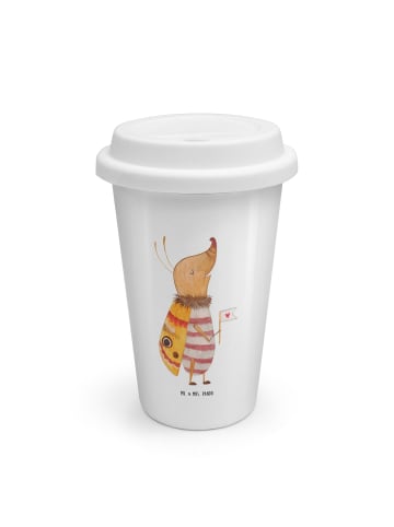Mr. & Mrs. Panda Coffee Becher Nachtfalter Fähnchen ohne Spruch in Weiß