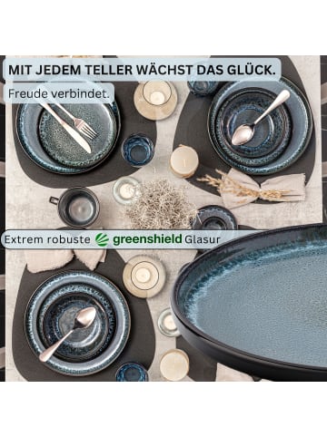 Sänger Dessertteller Set Manila - 6 teilig aus Steingut