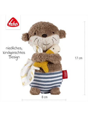 Fehn 2-tlg. Bade-Set - Kapuzenbadetuch & Badetier in beige,yellow