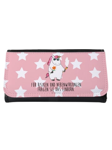 Mr. & Mrs. Panda Damen Portemonnaie Einhorn Woodstock mit Spruch in Rot Pastell