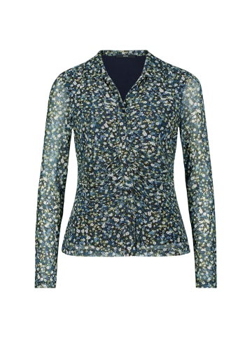Zero  Langarmshirt mit Knopfleiste in BlackBlue