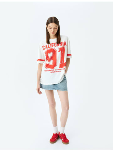 KOTON TSHIRT SS in Ekru