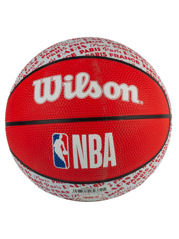 Wilson Wilson NBA City Paris Mini Ball in Rot
