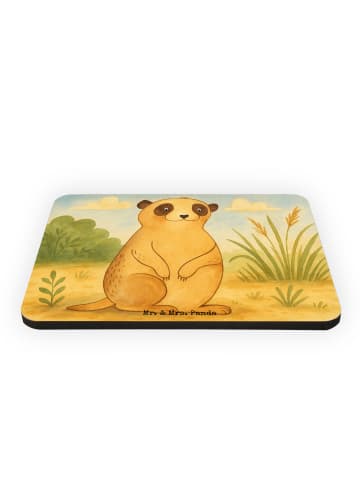 Mr. & Mrs. Panda Kühlschrank Magnet Erdmännchen Design ohne Spruch in Weiß