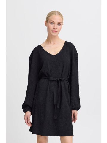 b.young Midikleid BYPERILLA DRESS 20815481 kniefreies Kleid mit Bindeband in Schwarz