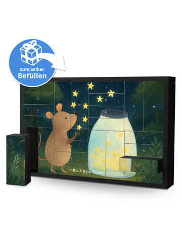 Mr. & Mrs. Panda Adventskalender Maus Sterne Design ohne Spruch in Weiß