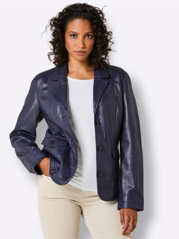 Mainpol Lederblazer in marine