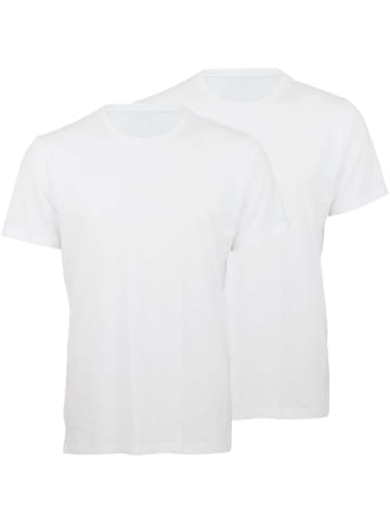 JOOP! JOOP! T-Shirt Shirt mit Logo Rundhals einfarbig Doppelpack in weiß