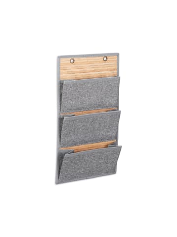 relaxdays Wandorganizer in Grau - (B)34 x (H)58 x (T)15 cm