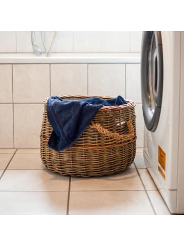 UNUS Weidekorb mit Seilgriffen in Braun