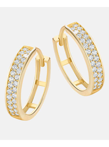 Diamant L'éternel Ohrringe aus 375 Gelbgold