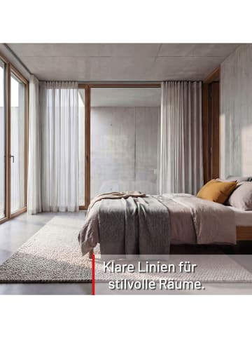 Deco-Raum® Gardinenschiene Innenlauf Edelstahl-optik