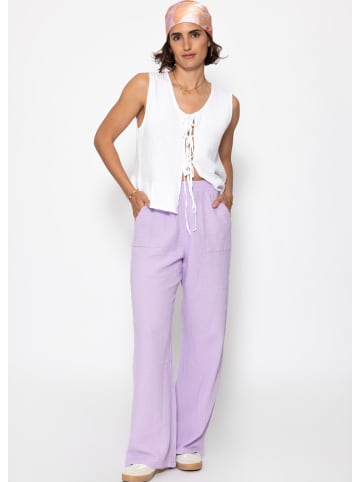 SASSYCLASSY Musselin Hose in Flieder