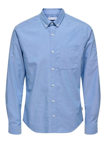 ONLY & SONS Oxford Hemd in Cashmere Blue 3