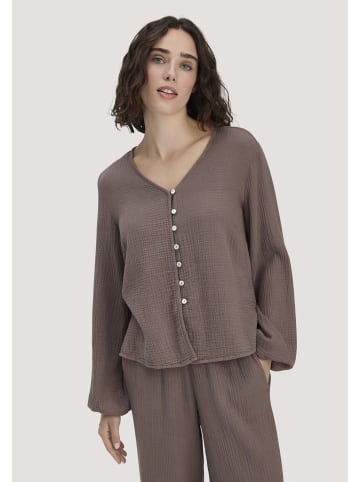 Hessnatur Hessnatur Musselin Bluse Relaxed aus reiner Bio-Baumwolle in mocca