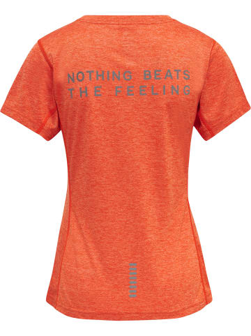 Newline Newline T-Shirt Women Statement Laufen Damen Schnelltrocknend in SPICY ORANGE MELANGE