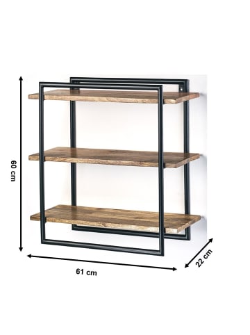 kobolo Wandregal IRON25 in Braun