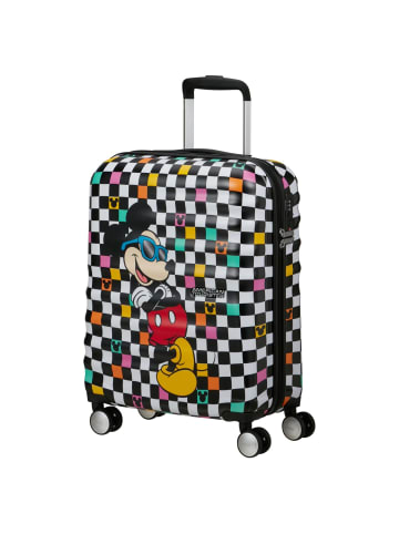 American Tourister Wavebreaker Disney - 4-Rollen-Kabinentrolley 55 cm (rot) in mickey check