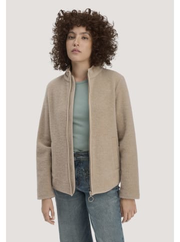 Hessnatur Wollfleece Jacke in sand