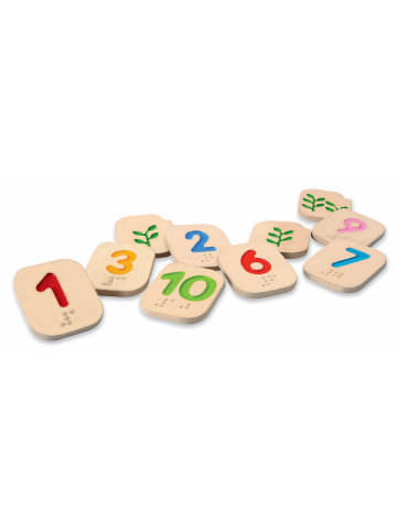 Plan Toys Zahlen 1-10 Blindenschrift ab 24 Monate