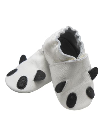 Bemesu Baby Krabbelschuhe aus Leder, weiche Lauflernschuhe mit rutschfester Sohle 