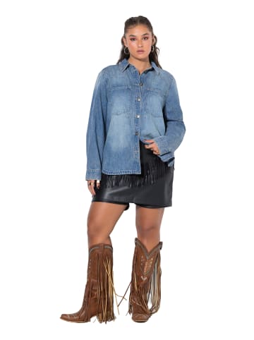 Studio Untold Hemdbluse in blue denim