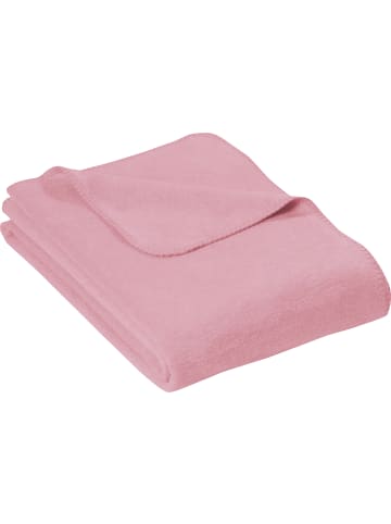 Erwin Müller Baumwolle Wohndecke in altrosa