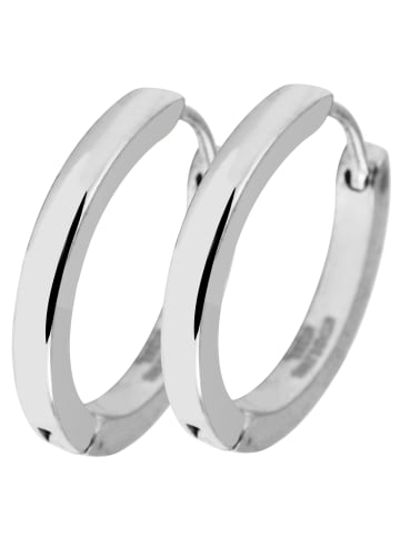 Adeliás Damen Ohrringe – Creole aus Edelstahl in silber