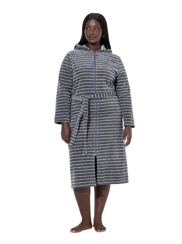 Ulla Popken Bademantel in dunkelgrau