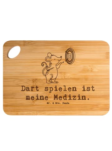 Mr. & Mrs. Panda Holzschneidebrett Maus Dart spielen mit Spruch in Braun