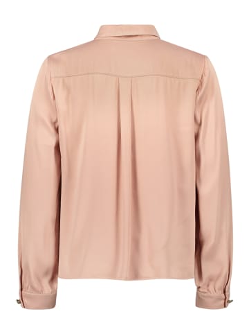 CARTOON Satin-Bluse mit Knöpfen in Peach Beige