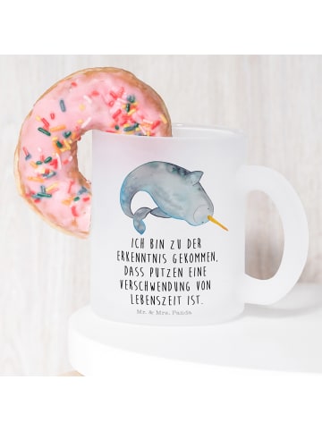 Mr. & Mrs. Panda Tasse Narwal mit Spruch in Transparent